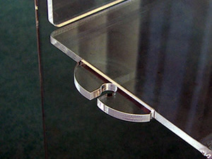sistema ad incastro plexiglass